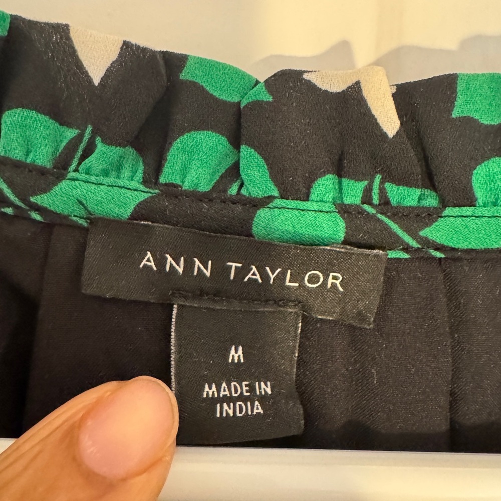 Ann Taylor Black and White Floral Midi Dress - Picture 3 of 3